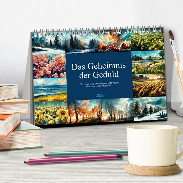 Produktbild: Das Geheimnis der Geduld (Tischkalender 2026 DIN A5 quer), CALVENDO Monatskalender