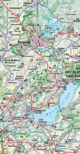 Produktbild: Reise- und Entdeckerkarte Mecklenburgische Schweiz und Peenetal