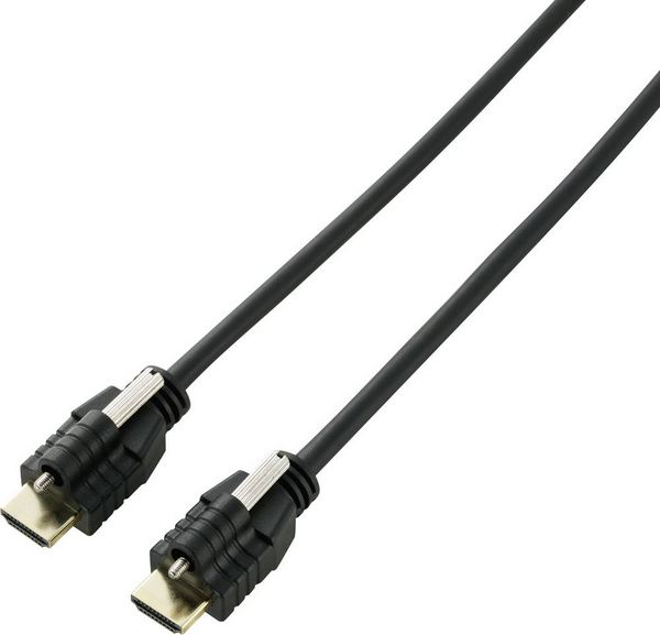 Produktbild: SpeaKa Professional HDMI Anschlusskabel HDMI-A Stecker, HDMI-A Stecker 3.00m Schwarz SP-9784188 4K UHD, Audio Return Channel