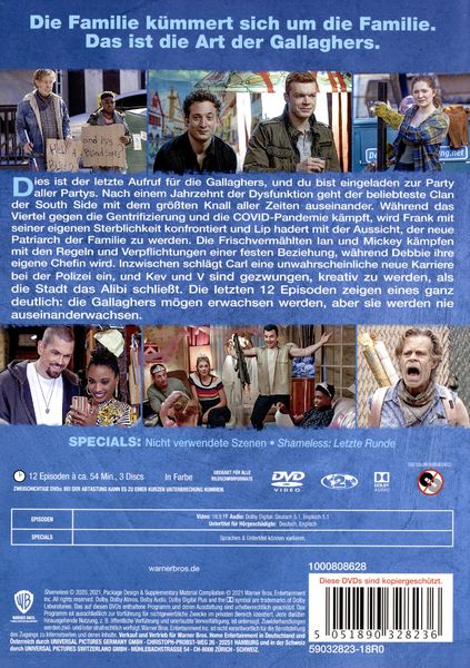 Produktbild: Shameless: Staffel 11 - Finale Staffel [3 DVDs]