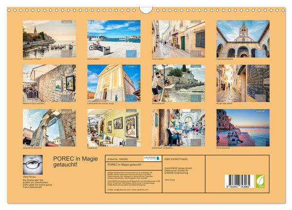 Produktbild: POREC in Magie getaucht! (Wandkalender 2026 DIN A3 quer), CALVENDO Monatskalender