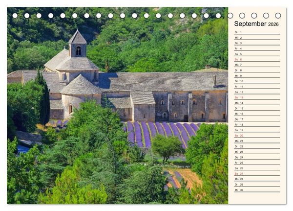 Produktbild: Verzaubernde Provence (Tischkalender 2026 DIN A5 quer), CALVENDO Monatskalender