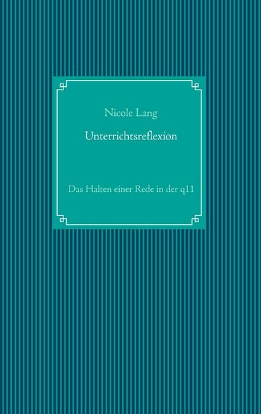 Produktbild: Unterrichtsreflexion