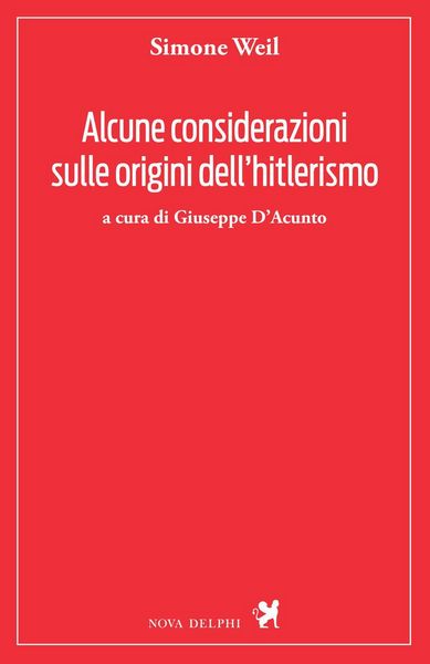 Produktbild: Alcune considerazioni sulle origini dell'hitlerismo