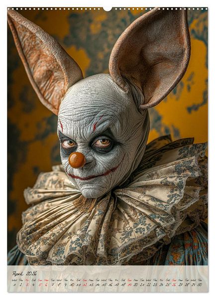 Produktbild: Circus Faces (High Quality Premium Wall Calendar 2026 DIN A2 portrait),CALVENDO 12 Month Wall Calendar