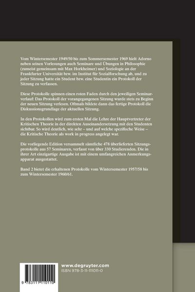 Produktbild: Wintersemester 1957/58 &ndash; Wintersemester 1960/61