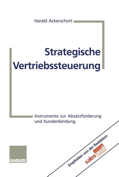 Produktbild: Strategische Vertriebssteuerung