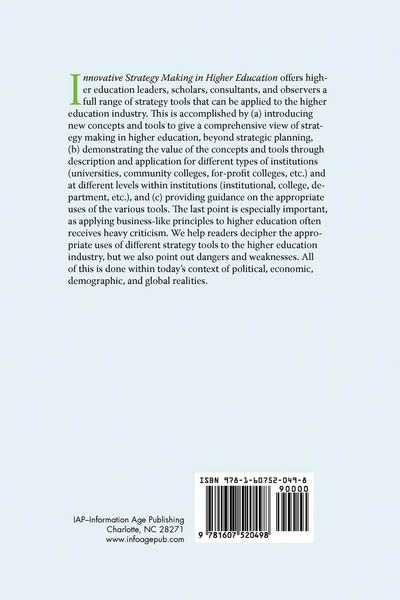 Produktbild: Innovative Strategy Making in Higher Education (PB)