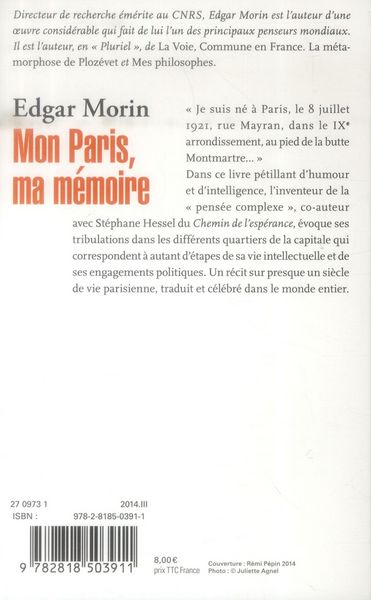 Produktbild: Mon Paris, ma m&eacute;moire