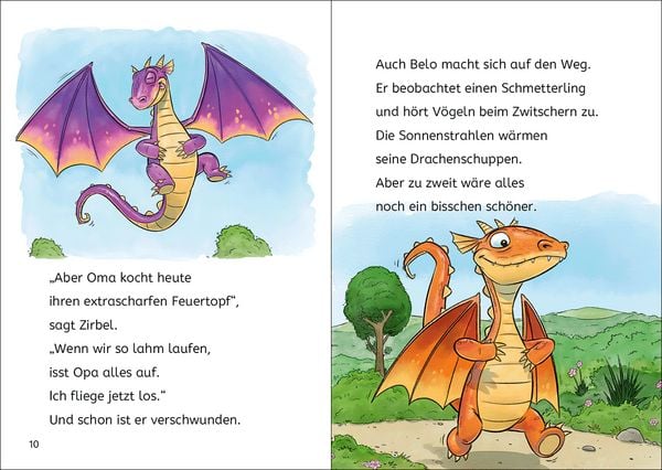 Produktbild: Die sch&ouml;nsten Lesel&ouml;wen-Geschichten zum ersten Selberlesen - Drachen