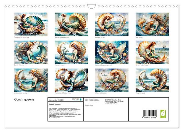 Produktbild: Conch queens (Wall Calendar 2026 DIN A3 landscape), CALVENDO 12 Month Wall Calendar