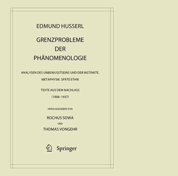 Produktbild: Grenzprobleme der Ph&auml;nomenologie