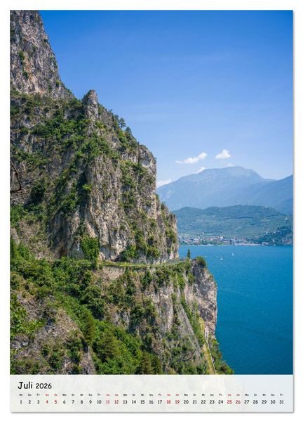 Produktbild: Riva del Garda ... und die Ponalestra&szlig;e (Wandkalender 2026 DIN A3 hoch), CALVENDO Monatskalender