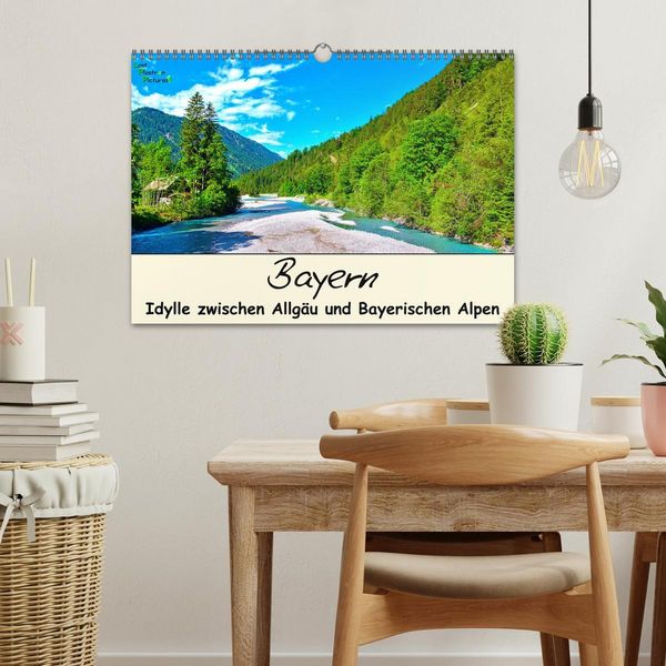 Produktbild: Bayern - Idylle zwischen Allg&auml;u und Bayerischen Alpen (Wandkalender 2026 DIN A3 quer), CALVENDO Monatskalender