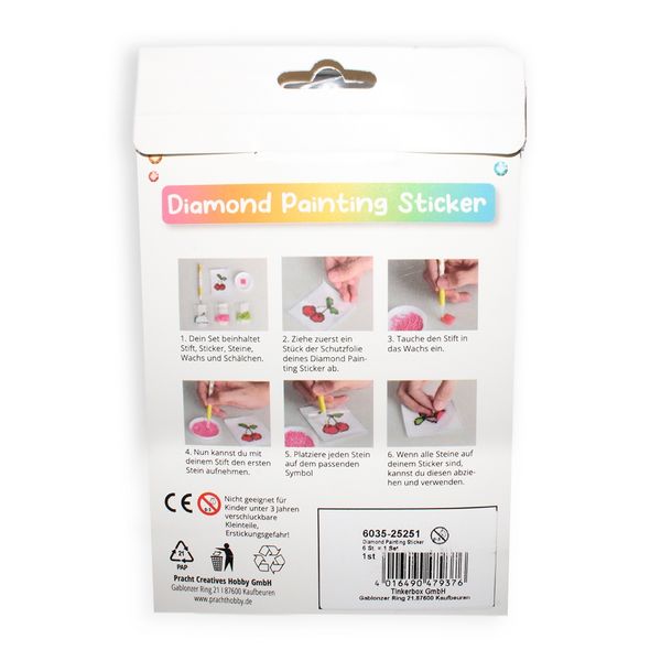 Produktbild: Diamond Painting Sticker Ostern 6 St&uuml;ck