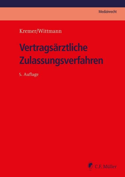 Produktbild: Vertrags&auml;rztliche Zulassungsverfahren