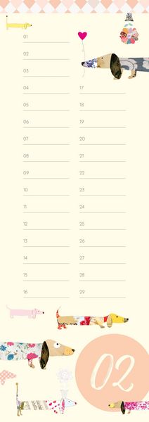 Produktbild: GreenLine Geburtstagskalender Turnowsky 14,85x42