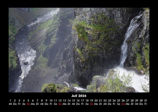 Produktbild: Wasserf&auml;lle 2026 Fotokalender DIN A3