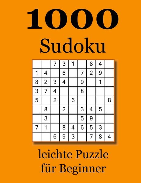 Produktbild: 1000 Sudoku leichte Puzzle f&uuml;r Beginner