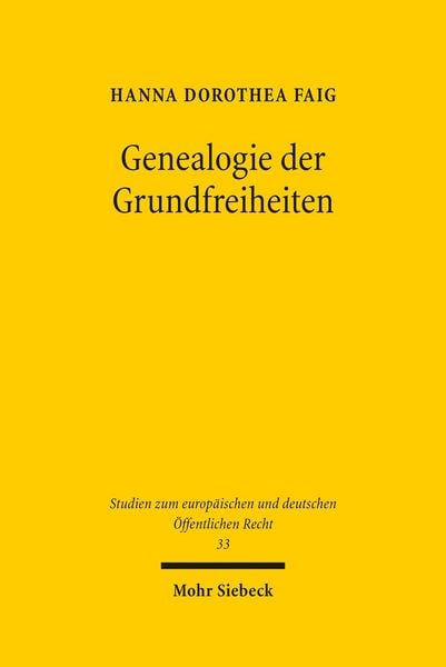Produktbild: Genealogie der Grundfreiheiten