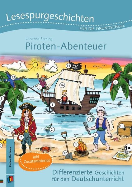 Produktbild: Lesespurgeschichten f&uuml;r die Grundschule &ndash; Piraten-Abenteuer