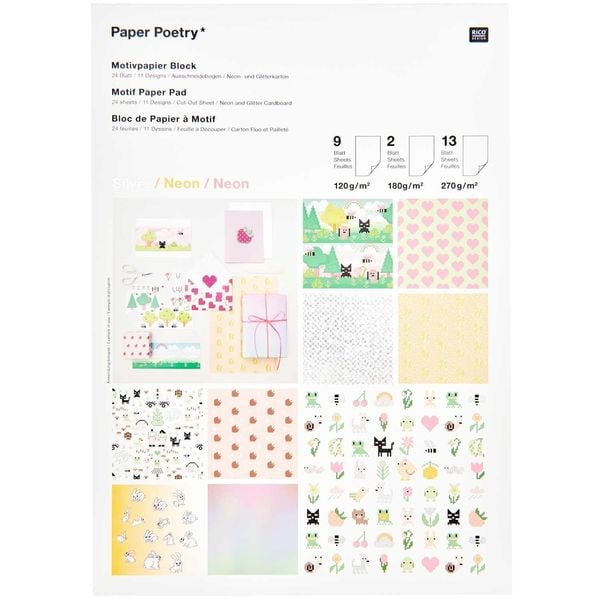Produktbild: Motivpapierblock Futschikato, Pixel , 24 sheets, 210 x 295 mm