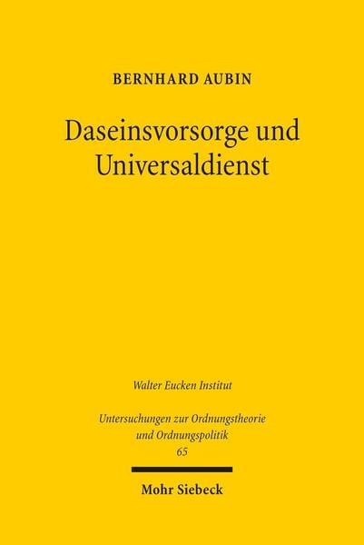 Produktbild: Daseinsvorsorge und Universaldienst