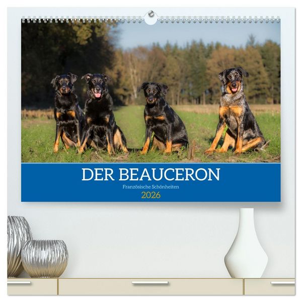 Produktbild: Der Beauceron (hochwertiger Premium Wandkalender 2026 DIN A2 quer), Kunstdruck in Hochglanz