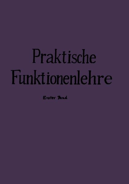 Produktbild: Praktische Funktionenlehre