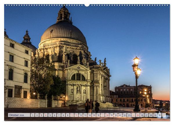 Produktbild: Stilles Venedig wenn es Nacht wird (Wandkalender 2026 DIN A2 quer), CALVENDO Monatskalender