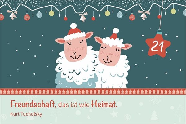 Produktbild: Hosentaschenadventskalender 2025 &ndash; mit Illustrationen