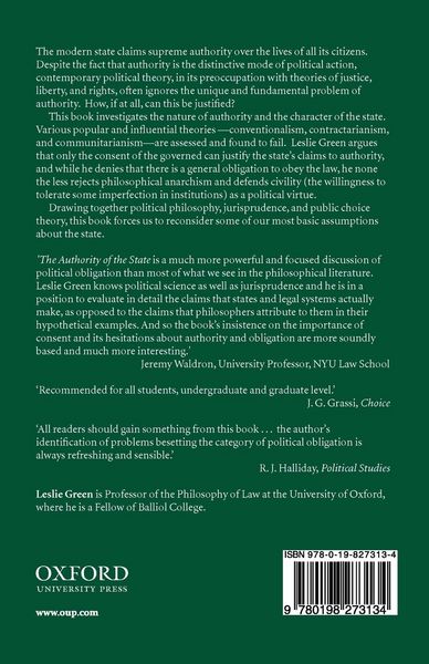 Produktbild: The Authority of the State