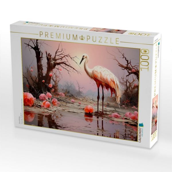 Produktbild: CALVENDO Puzzle Rosa Gefieder | 1000 Teile Lege-Gr&ouml;&szlig;e 64x48cm Foto-Puzzle f&uuml;r gl&uuml;ckliche Stunden