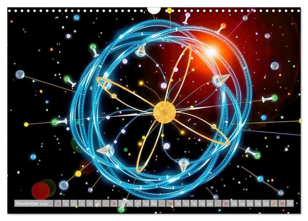 Produktbild: Quantenmechanik von Bits zu Qubits (Wandkalender 2026 DIN A3 quer), CALVENDO Monatskalender