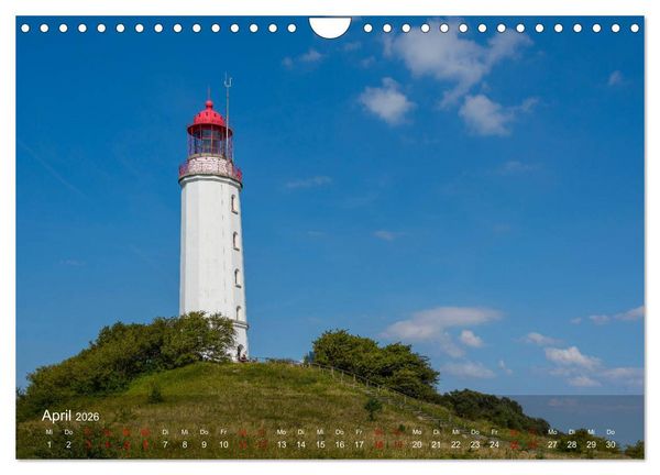 Produktbild: Die sch&ouml;nsten Leuchtt&uuml;rme - Deutsche Ostsee (Wandkalender 2026 DIN A4 quer), CALVENDO Monatskalender