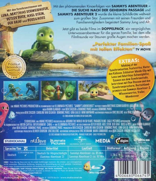 Produktbild: Sammys Abenteuer 1 & 2 [SE] [2 BRs]