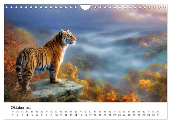 Produktbild: Wild.Edel.Stark. - Im Bann der Tiger (Wandkalender 2027 DIN A4 quer), CALVENDO Monatskalender