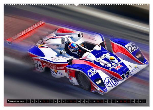 Produktbild: Racing - Vollgas kreativ (Wandkalender 2026 DIN A2 quer), CALVENDO Monatskalender