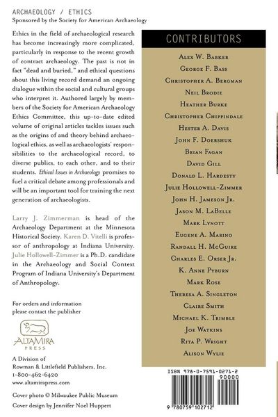 Produktbild: Ethical Issues in Archaeology