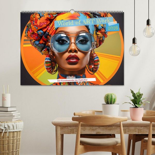 Produktbild: World of Art Work (Wandkalender 2026 DIN A2 quer), CALVENDO Monatskalender