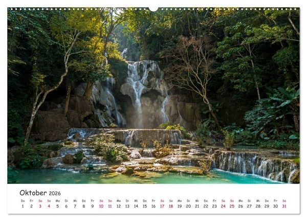 Produktbild: Laos - Im Herzen Indochinas (hochwertiger Premium Wandkalender 2026 DIN A2 quer), Kunstdruck in Hochglanz