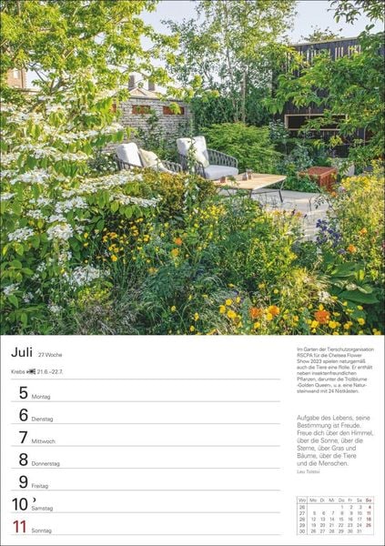 Produktbild: Gartenparadiese Wochenplaner 2027 - 53 faszinierende Fotografien
