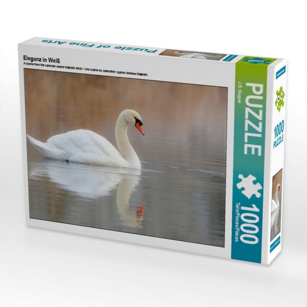 Produktbild: CALVENDO Puzzle Eleganz in Wei&szlig; | 1000 Teile Lege-Gr&ouml;&szlig;e 64x48cm Foto-Puzzle f&uuml;r gl&uuml;ckliche Stunden