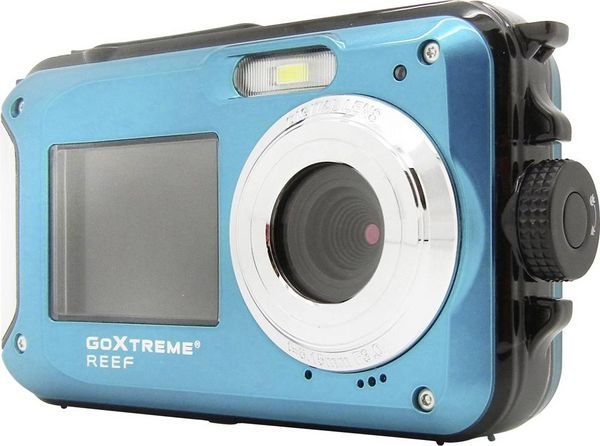 Produktbild: GoXtreme Reef Blue Digitalkamera 24 Megapixel  Blau  Full HD Video, Wasserdicht bis 3 m, Unterwasserkamera, Sto&szlig;fest, mit eingebautem Blitz