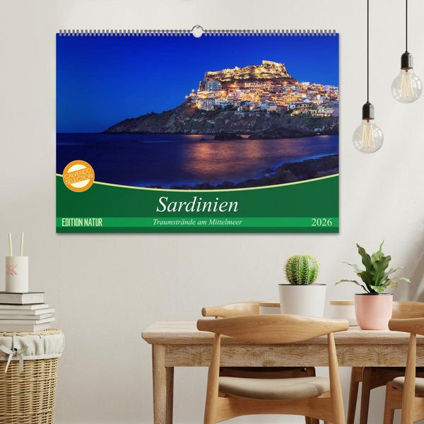 Produktbild: Sardinien - Traumstr&auml;nde am Mittelmeer (Wandkalender 2026 DIN A2 quer), CALVENDO Monatskalender
