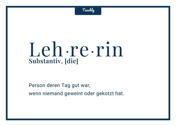 Produktbild: Teachly Postkarte, Lehrerin Geweint oder ...