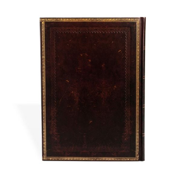 Produktbild: Hardcover Notizbuch Schwarzes Marokkoleder, Grande, Unliniert