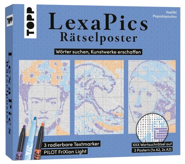 Produktbild: R&auml;tsel-Set LexaPics &ndash; W&ouml;rter suchen, Kunstwerke erschaffen