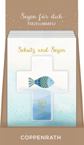 Produktbild: Porzellankreuz - Segen f&uuml;r dich