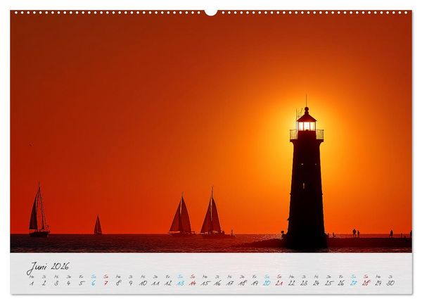 Produktbild: W&auml;chter der K&uuml;ste (hochwertiger Premium Wandkalender 2026 DIN A2 quer), Kunstdruck in Hochglanz